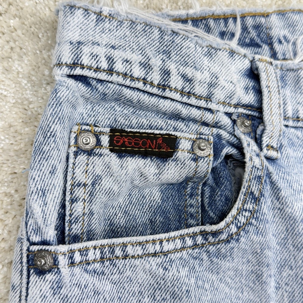 Vintage Sasson Modern Basics Jeans‎ Womens 12 Blue Acid Wash High Rise Mom 90s - Picture 4 of 15